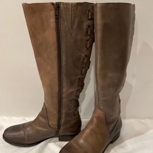 Arturo Chiang Tall Leather Riding Style Boots